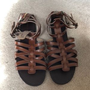 Gladiator flat sandals, size 9.5 NWOT